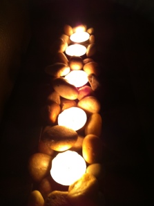 five votive candles